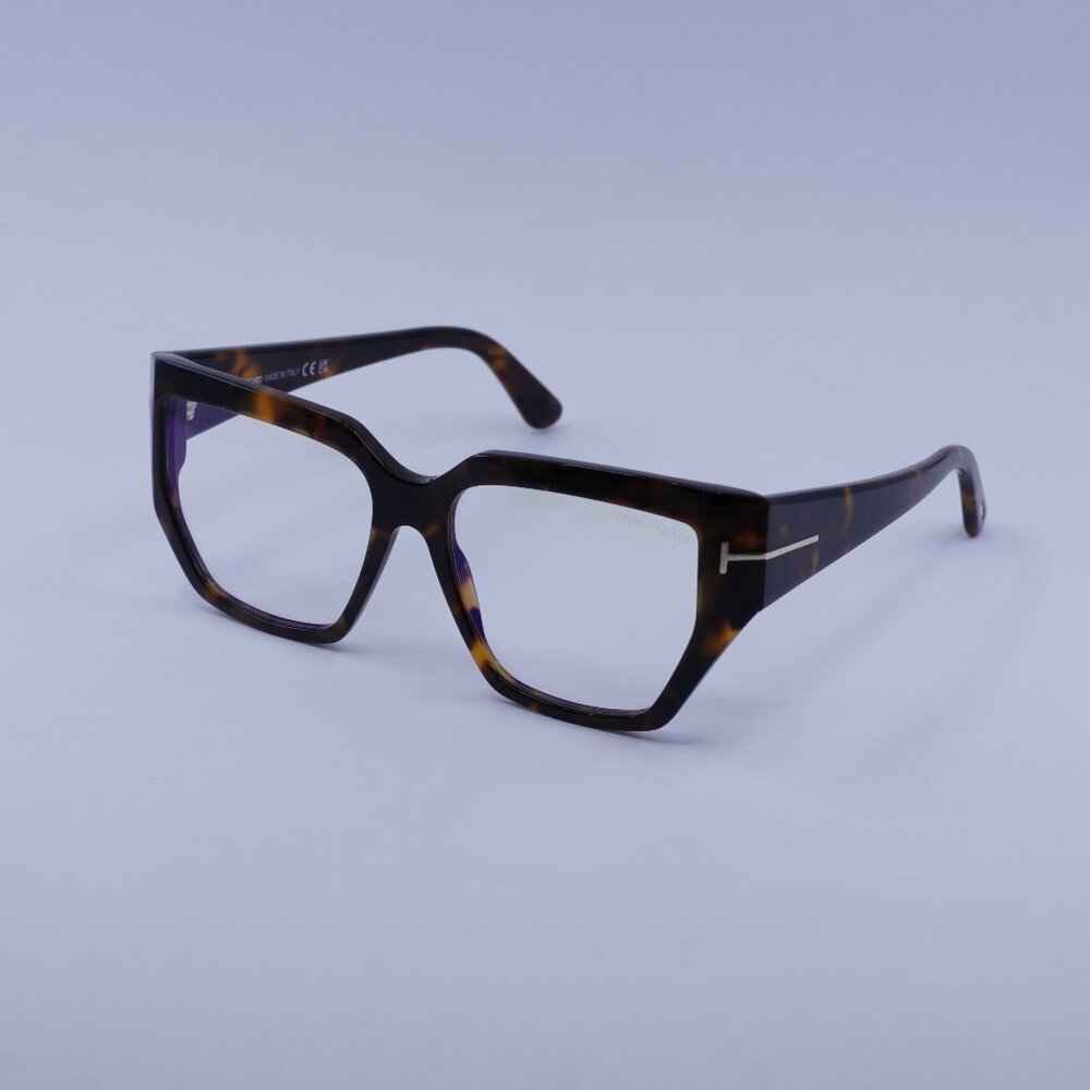 Tom Ford FT5951-B 052 Eyeglasses Havana 54mm Square Frame